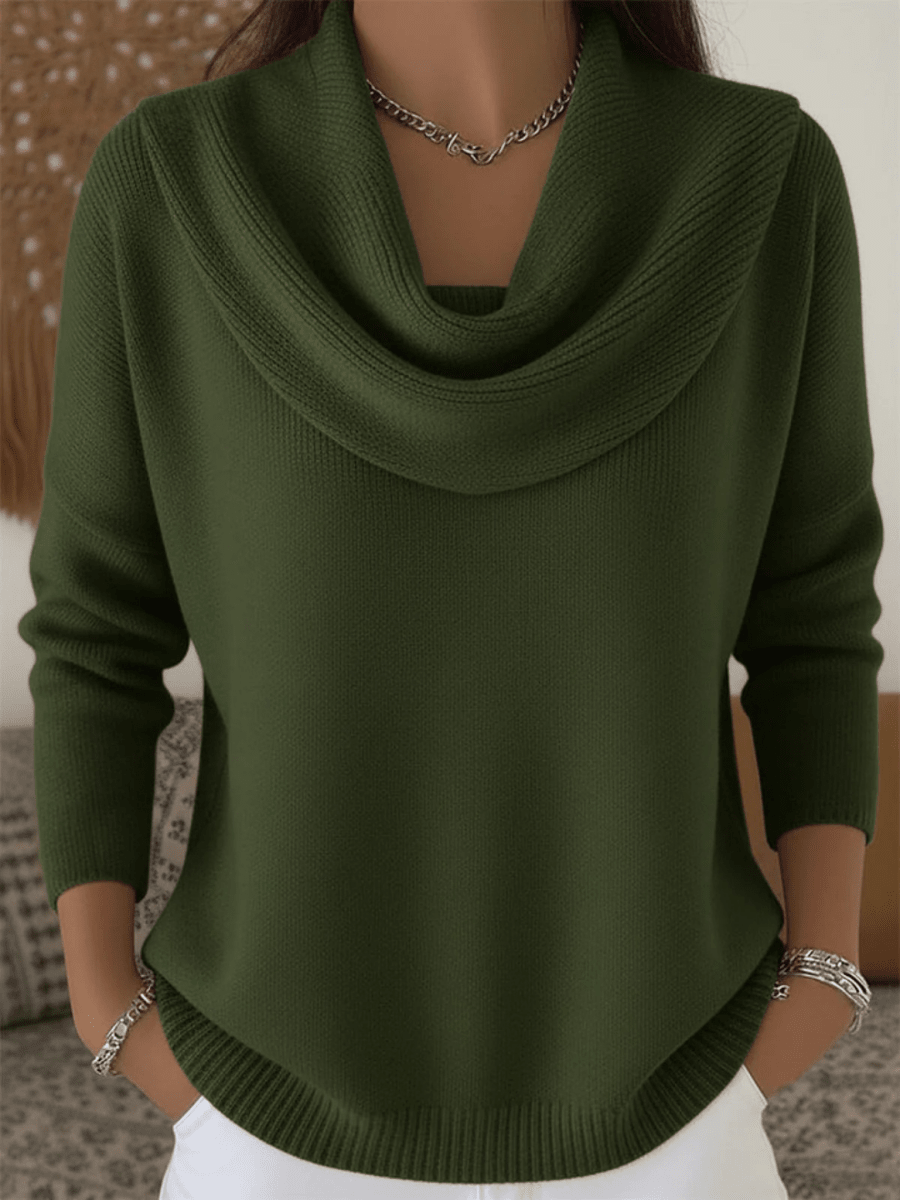 Naisten Merino Villa Cowl Neck Neule