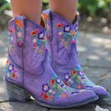 Marly - Säänkestävät Cowgirl Vintage Saappaat - Tyyli - Mukavuus - Kestävyys-kengät-EmiyoSuomi