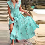 Felizia - Boho-mekko brodeerauksilla - Kesätyyli-Mekot-EmiyoSuomi