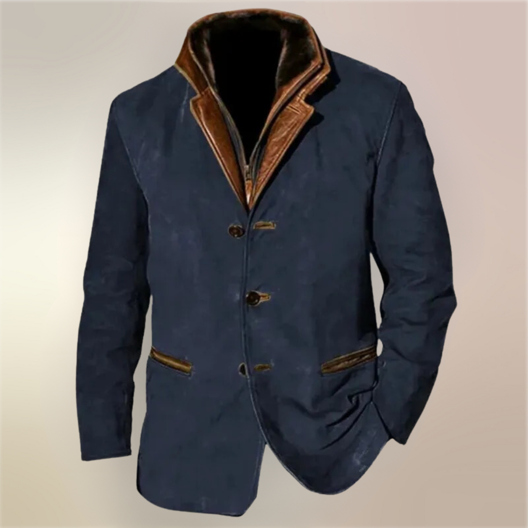 Herre Casual Napitus Takki - Vintage Talvitakki - Tyylikäs & Lämmin