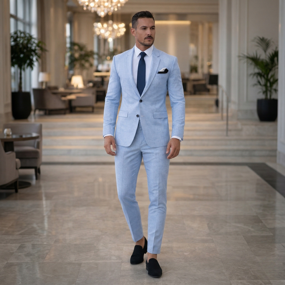 Miesten puku | Kaksiosainen, Blazer ja housut | Muodollinen, Elegantti