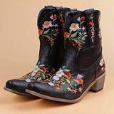 Marly - Säänkestävät Cowgirl Vintage Saappaat - Tyyli - Mukavuus - Kestävyys-kengät-EmiyoSuomi