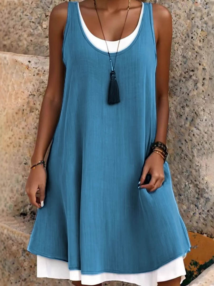 Midi-mekko | A-line, U-kaula | Polyesteri