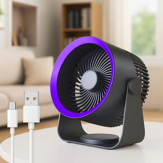 Kannettava USB-pöytätuulettaja hiljaiseen viilennykseen-jäähdytys-EmiyoSuomi