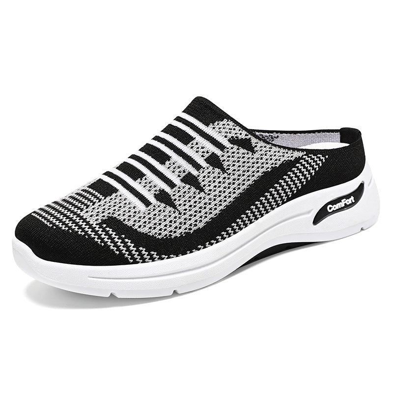 Neuleiset slip-on tennarit kevyet naisten casual kengät
