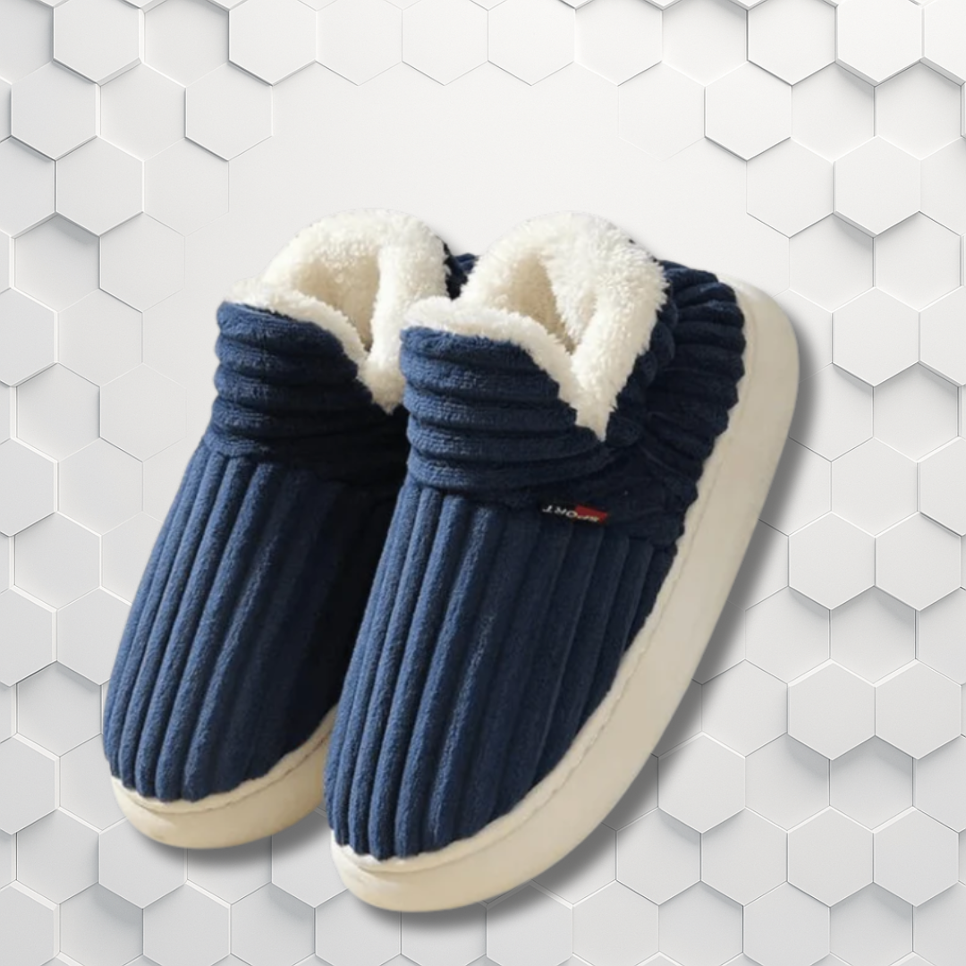 Sherpa Cord – Dames warme pantoffels voor thuis