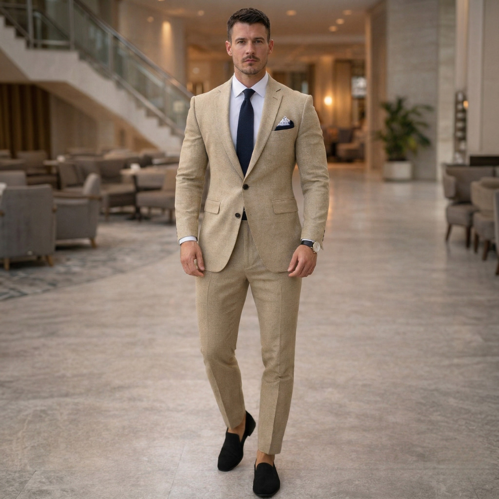 Miesten puku | Kaksiosainen, Blazer ja housut | Muodollinen, Elegantti