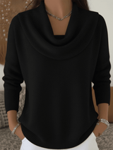 Naisten Merino Villa Cowl Neck Neule