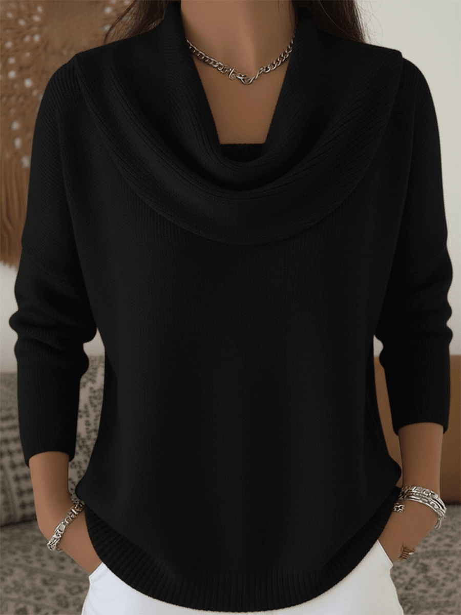 Naisten Merino Villa Cowl Neck Neule