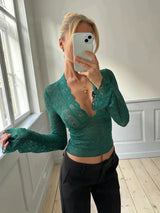 Carina - Elegantti pitsipaita naisille - Toimistoon - Vapaa-aikaan