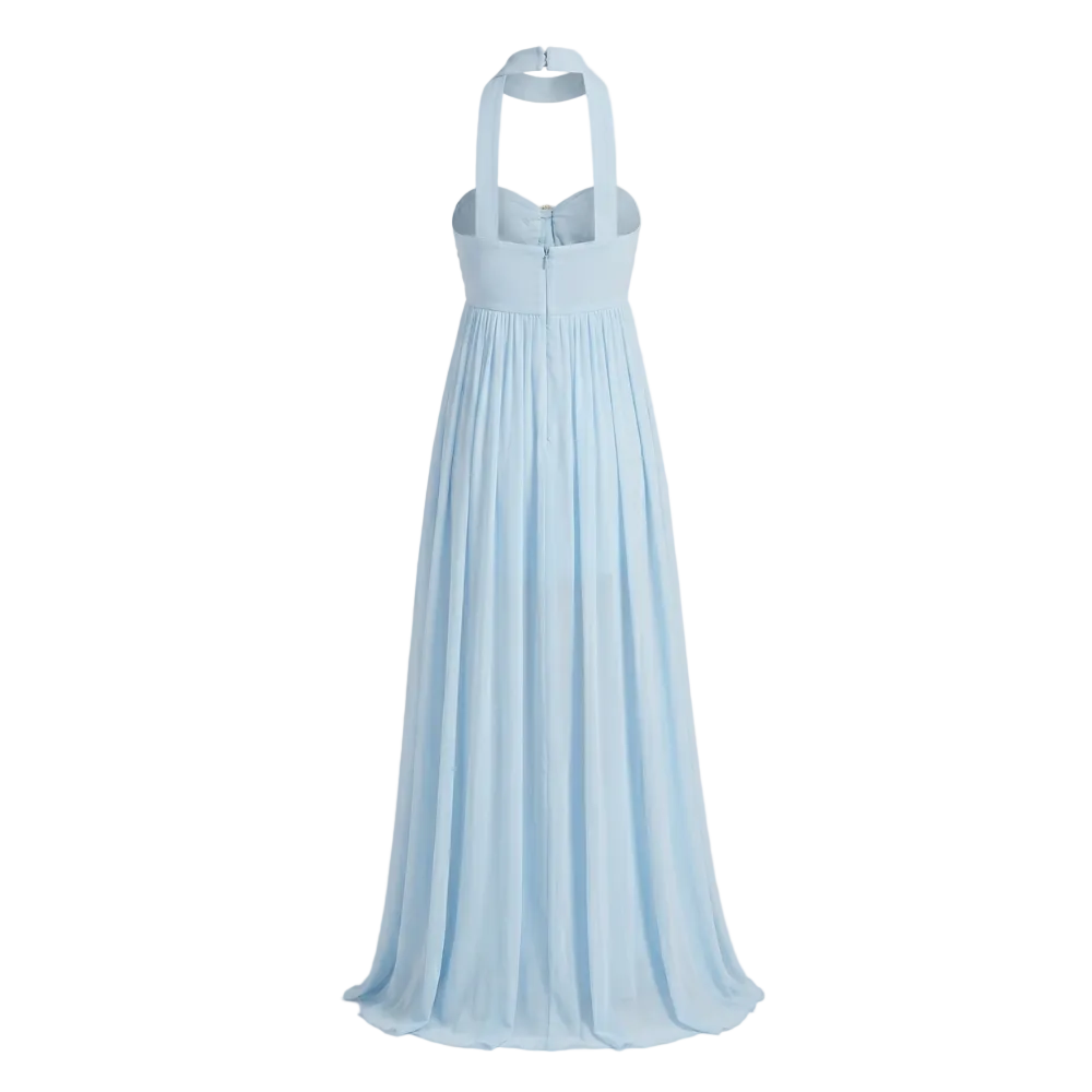 Kreikkalainen mekko | Sininen silkki-shiffoni | Ethereal Design