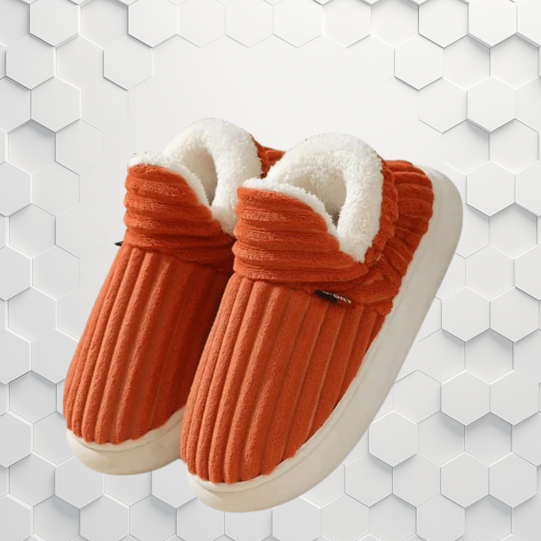 Sherpa Cord – Dames warme pantoffels voor thuis