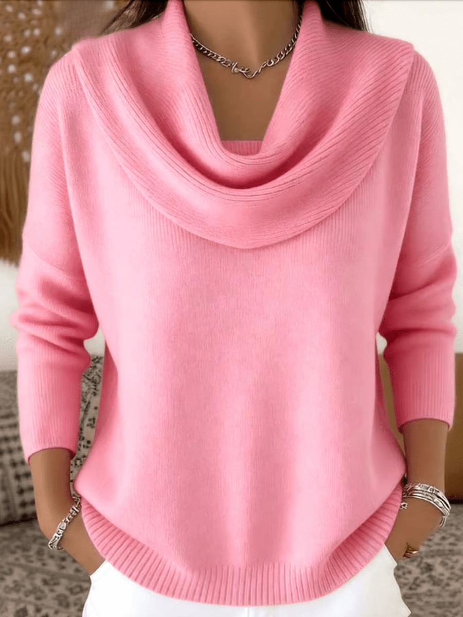Naisten Merino Villa Cowl Neck Neule