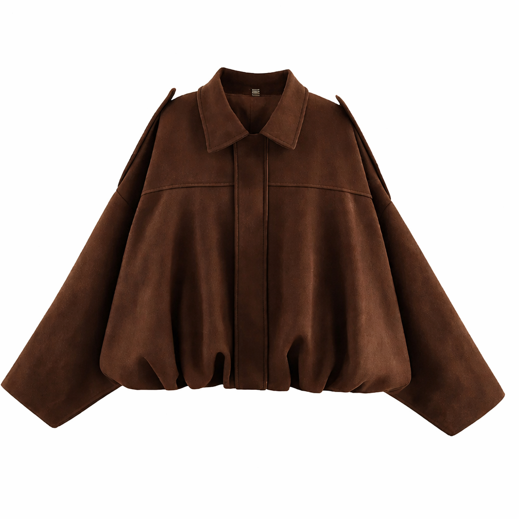 Bombertakki | Naisten Oversized | Khaki, Crème, Ruskea