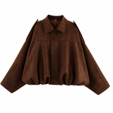 Bombertakki | Naisten Oversized | Khaki, Crème, Ruskea
