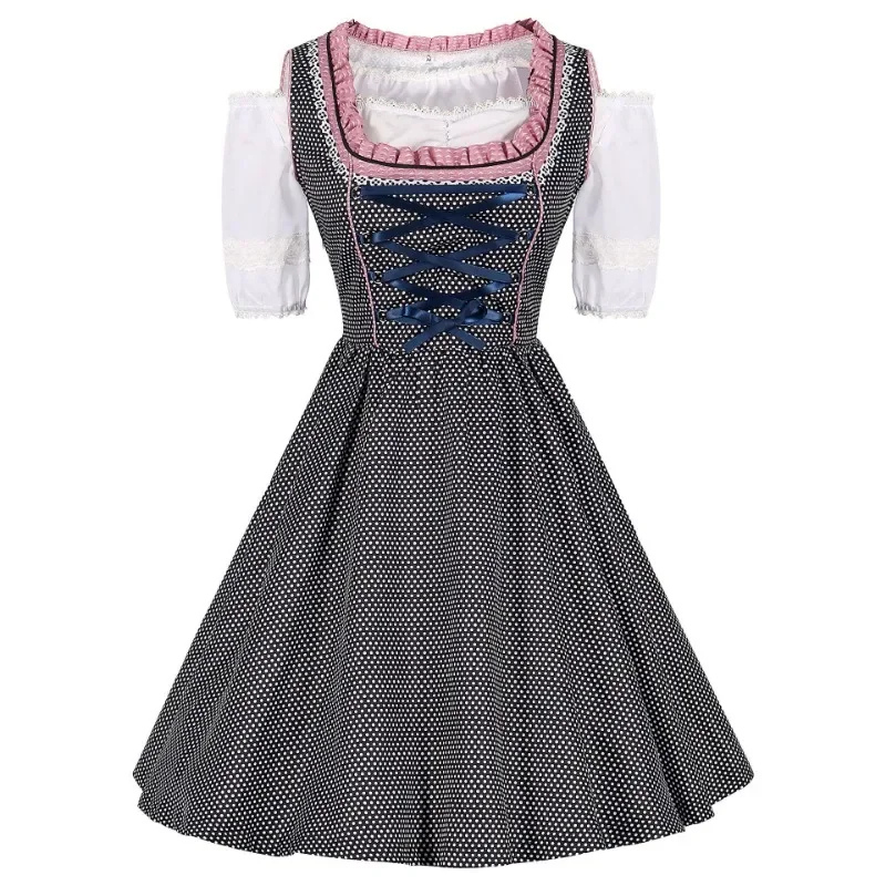 Naisten Dirndl Mekko - Puuvilla - Oktoberfest Tracht - Juhlavasti