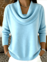 Naisten Merino Villa Cowl Neck Neule