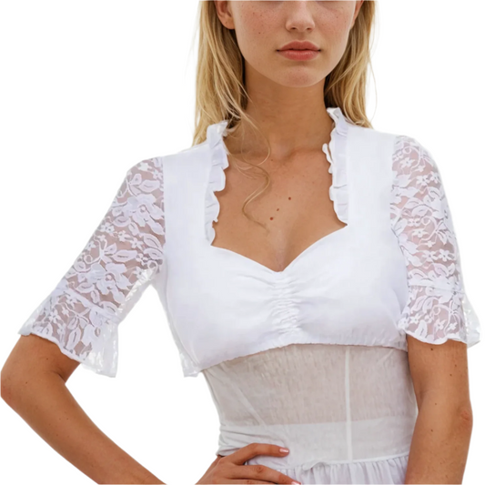 Dame Oktoberfest Dirndl Paita - Kevyt Kangas - Elegantti Suunnittelu