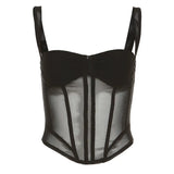 Faye | Naisten Corset-paita | Mesh-paneeleilla
