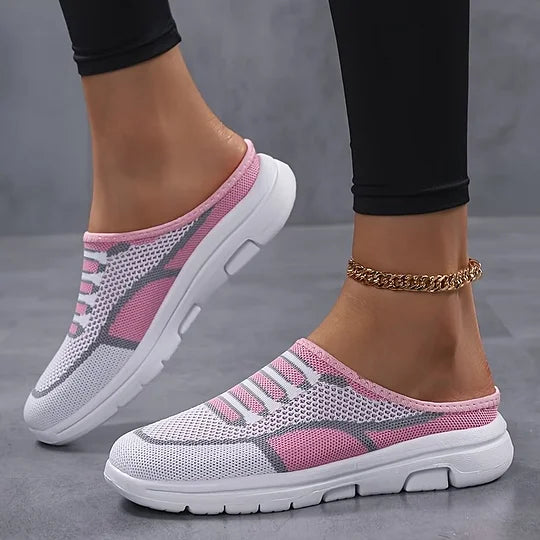 Neuleiset slip-on tennarit kevyet naisten casual kengät