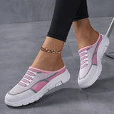 Neuleiset slip-on tennarit kevyet naisten casual kengät