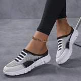 Neuleiset slip-on tennarit kevyet naisten casual kengät