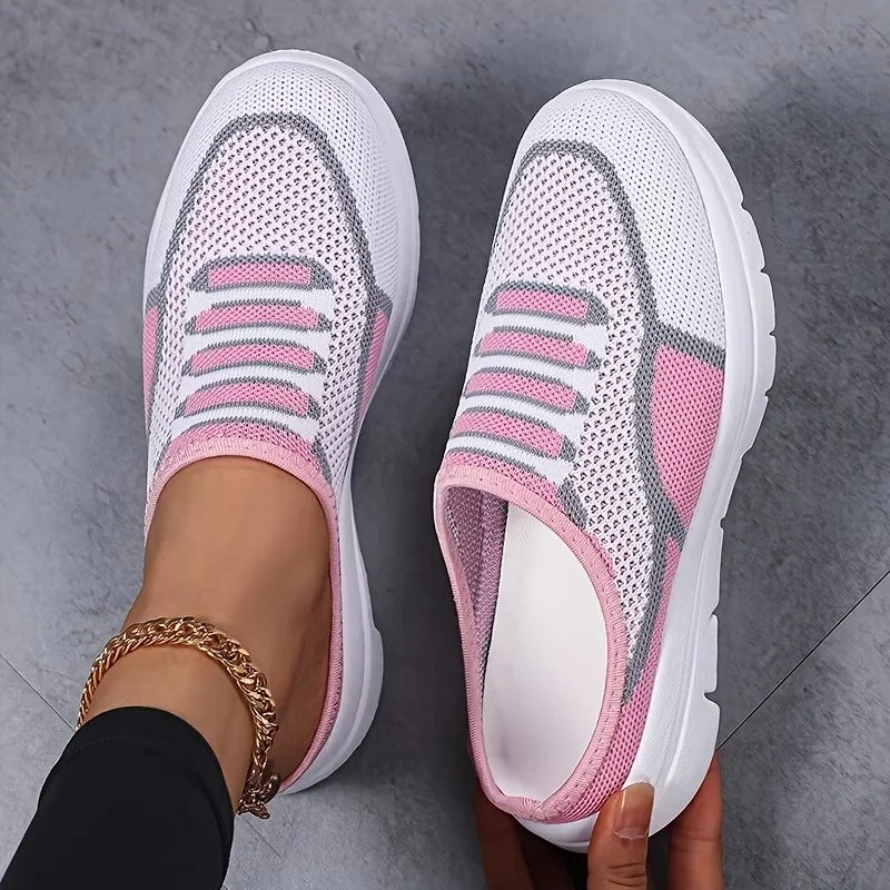 Neuleiset slip-on tennarit kevyet naisten casual kengät