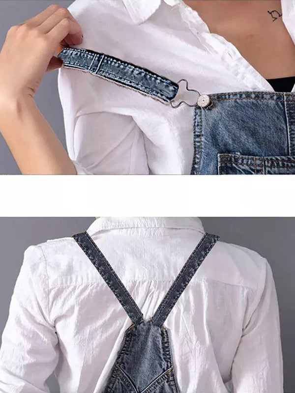 Denim Kausimekko Halkaisulla - Trendikäs & Käytännöllinen-Mekot-EmiyoSuomi