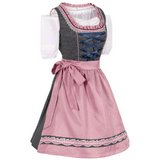 Naisten Dirndl Mekko - Puuvilla - Oktoberfest Tracht - Juhlavasti