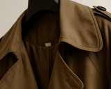 Trenchcoat | Lyhyt Silhouetti, Säädettävä Vyö | Musta, Oliivi