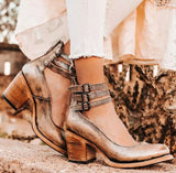 Cosette – Vintage-nahkakengät nilkkahihnalla - EmiyoSuomi