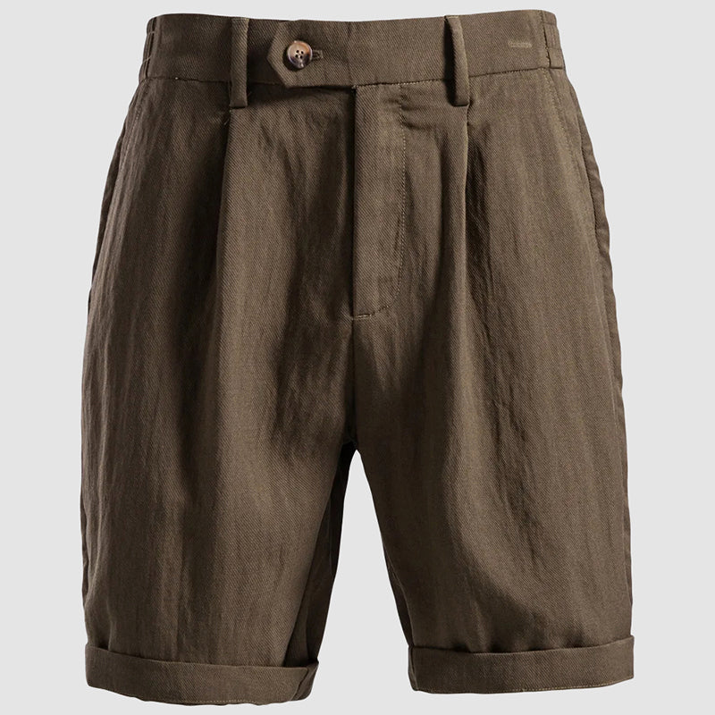 Miesten shortsit | Lyocell-plelyytetty, pliseerattu etupuoli