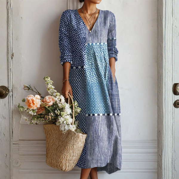 Briar | Naisten Vintage Mekko Abstrakti Printti Rento