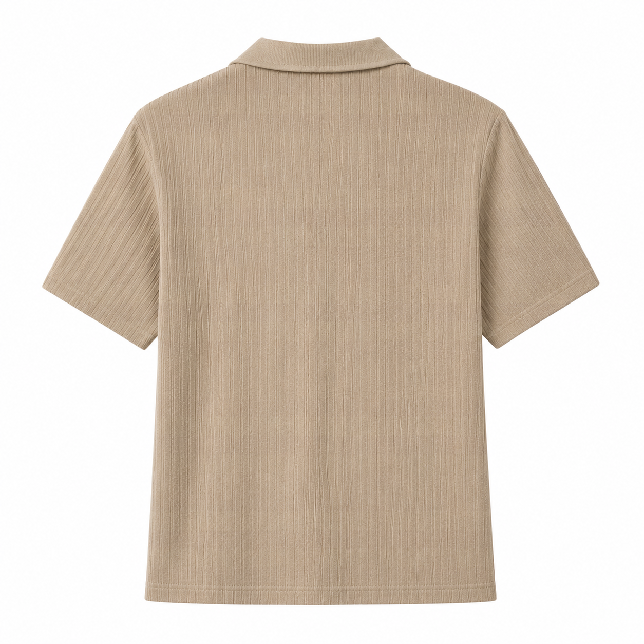 Men's Turtleneck Shirt | White, Short Sleeve | Minimalist