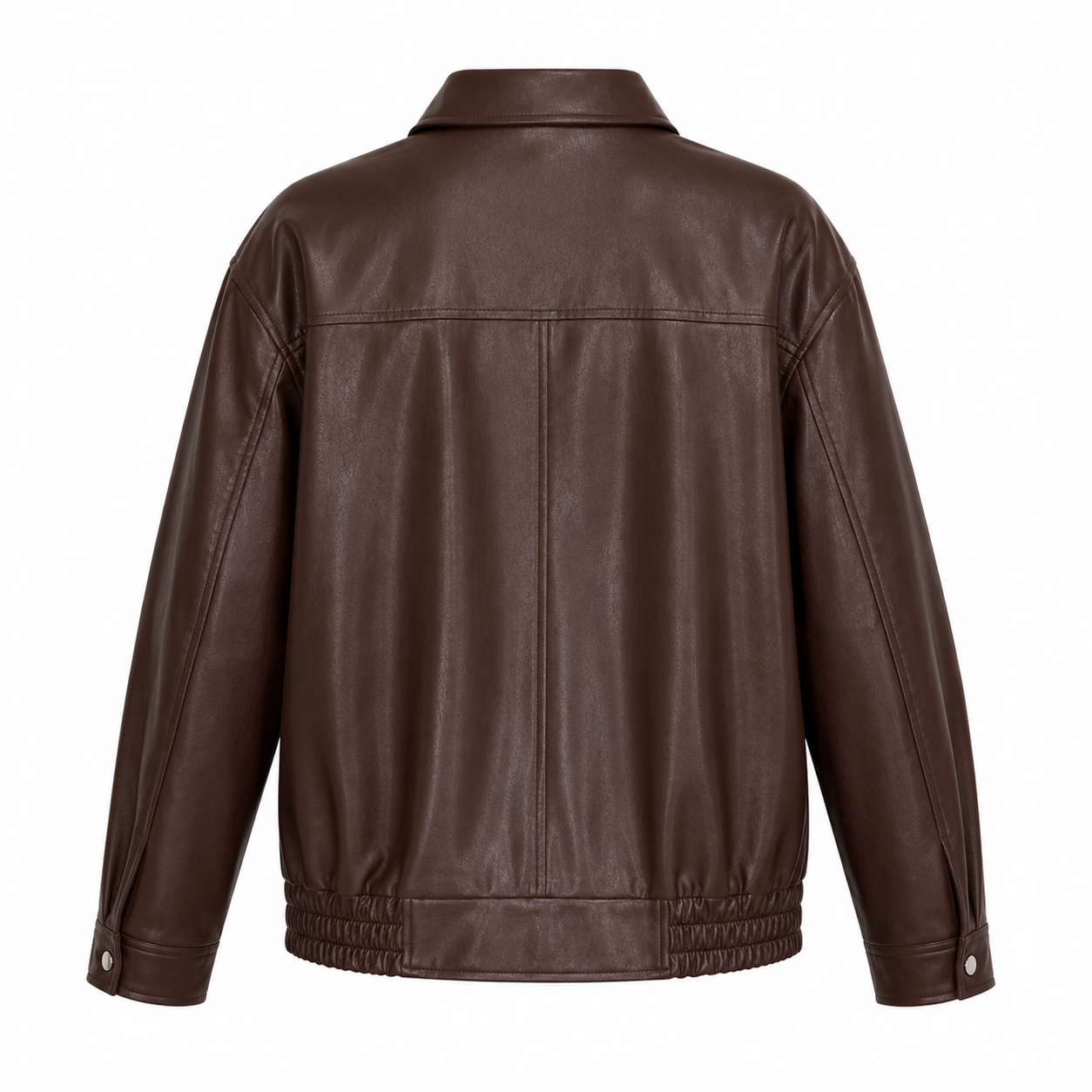 Dames Leren Jas – Oversized Model – Heuplengte – Ritssluiting