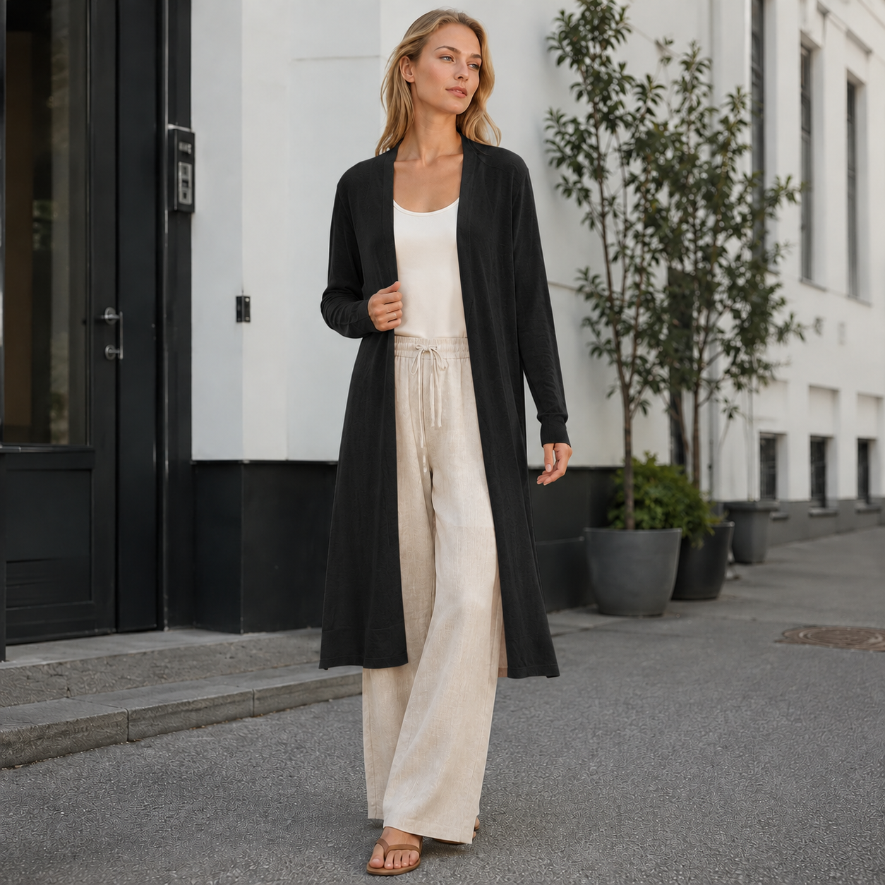 Long cardigan | Comfortable, stylish | Warm