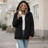 Fleece-takki hupulla - Vetoketju - Fleece-liivi Mukavuus