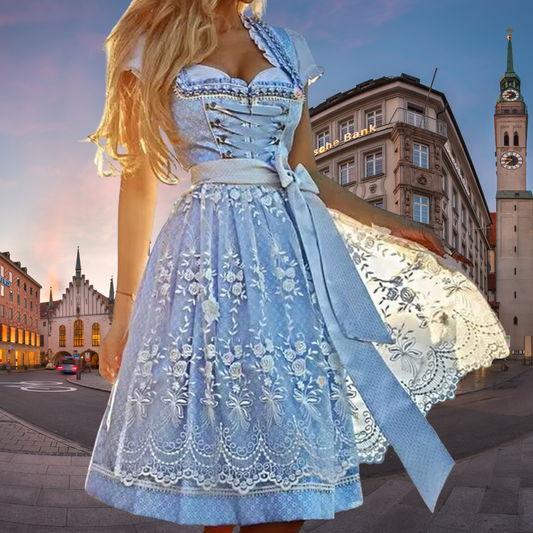 ELEGANZ - Naisten Kansallispuku - Premium Esiliina ja Paita-Mekot-EmiyoSuomi