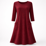 Leah - Elegantti talvimekko taskuilla