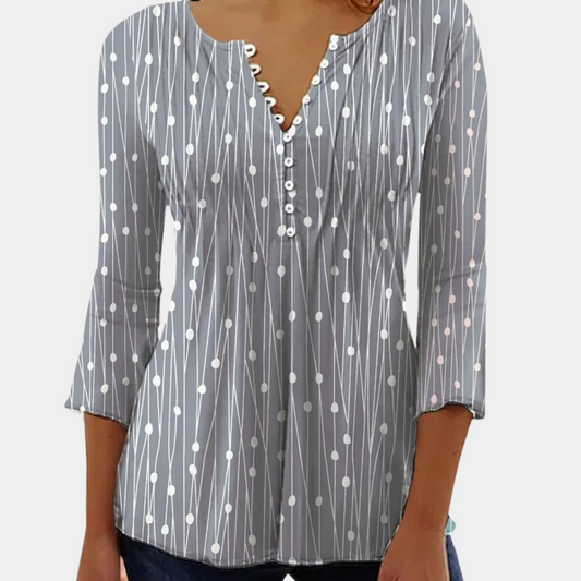 Zara - Tyylikäs pilkkupaita - Chic ja trendikäs-Kesäasut-EmiyoSuomi