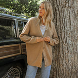 Naisten kaschmir cardigan oversized väljä istuvuus