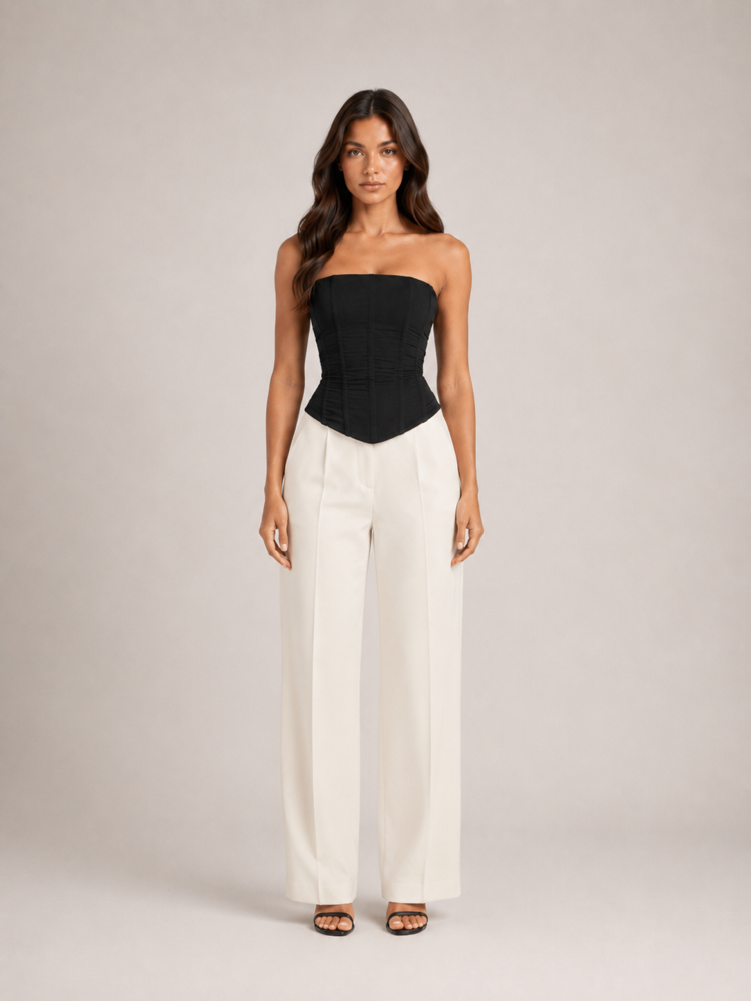 Seraphina | Corset Top | Naisten Silkkinen Miesten Yläosa | Stroppiton Verkkokudos
