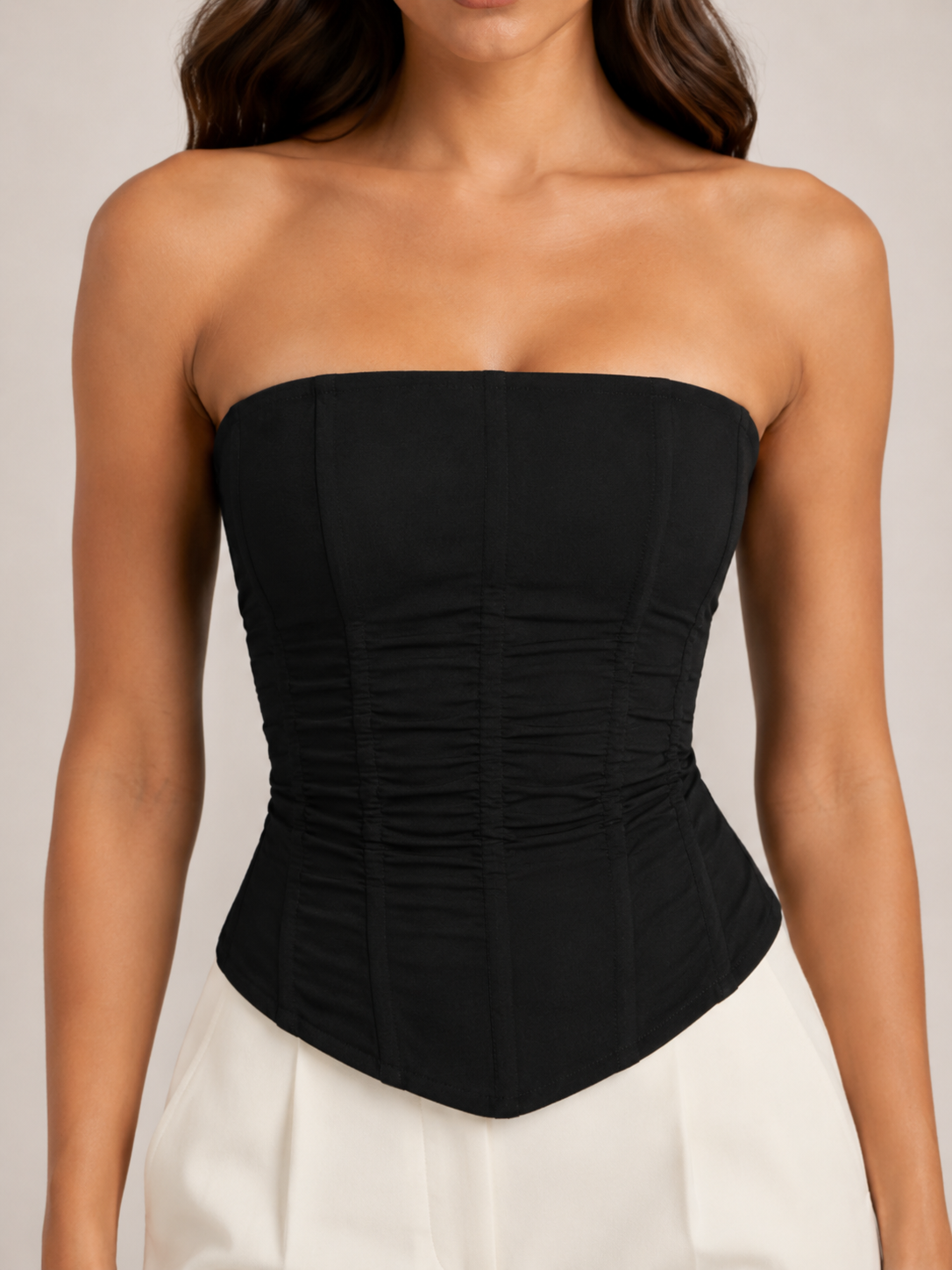 Seraphina | Corset Top | Naisten Silkkinen Miesten Yläosa | Stroppiton Verkkokudos