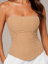 Seraphina | Corset Top | Naisten Silkkinen Miesten Yläosa | Stroppiton Verkkokudos