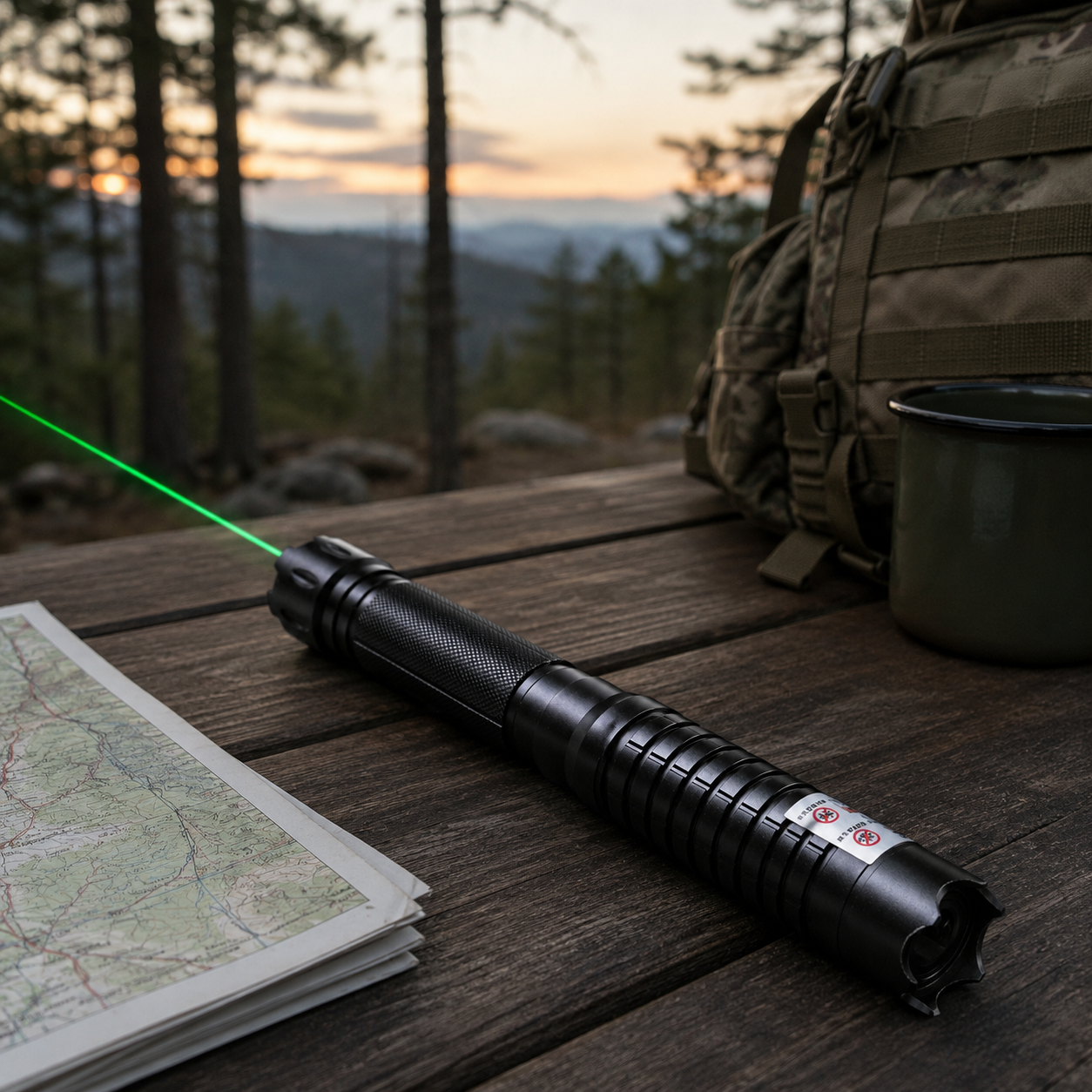 Groene laserpointer | Krachtige handzame laser, lange afstand | BlazeBeam