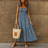 Marche | Fasionable maxi mekko perhonen hihat - EmiyoSuomi