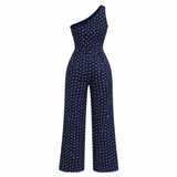 Polka Dot -mekko | Epäsymmetrinen muotoilu | Kevyt kangas