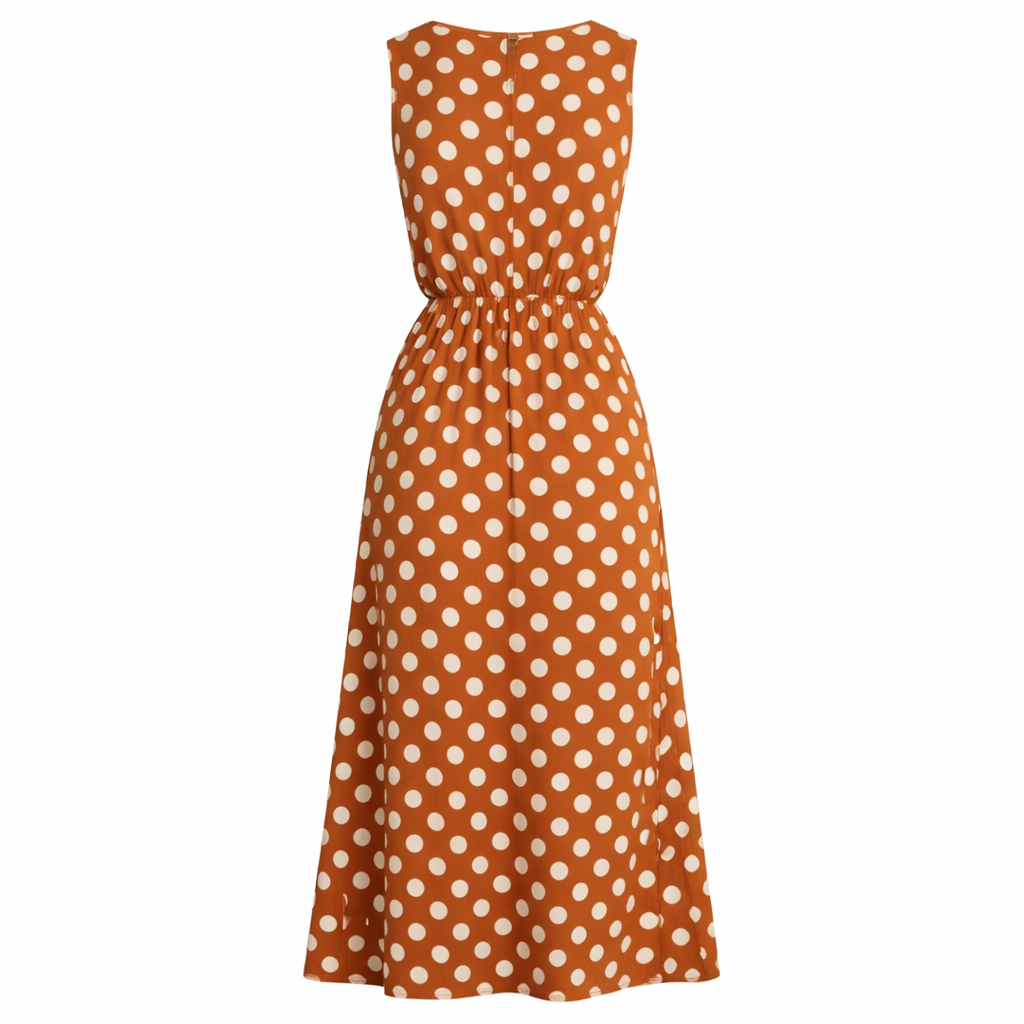 Pilkullinen maksimekko | Vintagehenkinen | Imarteleva istuvuus