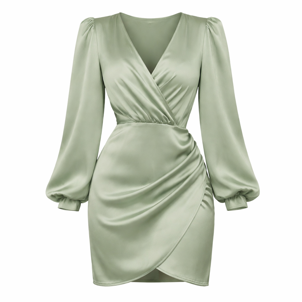 Minitakki | Naisten, silkkikangas | Elegantti satiini-tyyli
