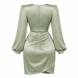 Minitakki | Naisten, silkkikangas | Elegantti satiini-tyyli